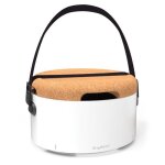 Barbecue nomade de table blanc - berghoff - r�compens� red dot design award - manuel - charbon - horizontale ...