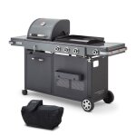 Barbecue plancha bi - energy xl gaz & charbon ? brasero by favex ? 3 br�leurs 108 kw ? plancha 60 x 42 ...