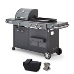 Barbecue plancha bi - energy xl gaz & charbon ? brasero by favex - 3 br�leurs 108 kw ? 14 convives ? ...