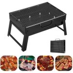 Barbecue portable pliable petit barbecue � charbon de table en acier inox barbecue de jardin ext�rieur ...
