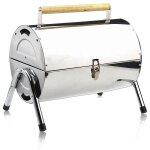 Barbecue transportable rond avec grilles 38cm