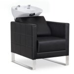 Barberpub fauteuil de barbier avec lavabo lavabo r�glable en c�ramique fauteuil de barbier pour salon ...