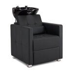 Barberpub fauteuil de coiffure avec lavabo lavabo de coiffure en c�ramique r�glable spa 8010bk