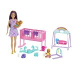 Barbie - la chambre des jumeaux - coffret skipper, bbs et accessoires hxm99