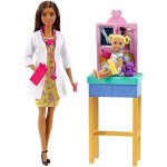 Barbie - barbie coffret docteure brune - poupée Barbie - barbie coffret docteure brune - poupée