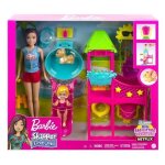 Barbie - coffret parc aquatique avec piscine et toboggan - poupees skipper et enfant - set metier baby ... Barbie - coffret parc aquatique avec piscine et toboggan - poupees skipper et enfant - set metier baby ...