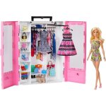Barbie fashionistas le dressing de rve rose et poupe blonde fourni avec cintres et plus de 15 accessoires ...