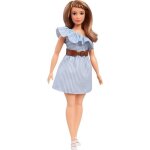 Barbie fashionistas poupe mannequin #76 blonde avec robe  rayures bleues et ceinture fauve jouet pour ...