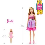 Barbie trs grande poupe blonde 71 cm robe rose irise barbie fashionista a partir de 3 ans hjy02
