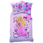 Housse de couette - barbie - 140 x 200 cm - 100% coton - lavable en machine - officielle