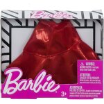 Barbie - habit pour poupee mannequin - jupe brillante rouge - vetement - tenue robe