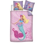 Parure de lit - barbie - sirne - 140x200 cm - 100% coton - oeko tex