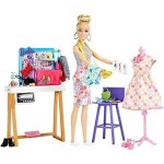 Barbie - studio cration mode - coffret avec poupe blonde et plus de 25 pices de mode