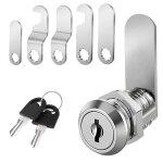 Barillet - cylindre - verrous - serrure boite aux lettres de 20 mm - avec 5 plaques de serrure diff�rentes ...