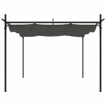 Barnum anthracite - lemon� pergola avec toit - r�tractable anthracite 295x292x230 cm - j3381443