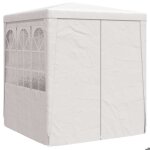 Barnum blanc - lemon�tente de r�ception pliant / tonnelle de f�te - anti - uv - avec parois lat�rales ...