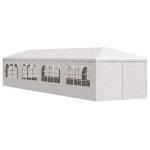 Barnum blanc - sarazyj�tonnelle pliant / tonnelle de f�te - anti - uv - de jardin 3x12 m blanc - j4727784 ...