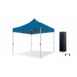 Barnum pliant - xptent - 3x3 aluminium 55mm - toit 380g - m� bleu qualit� pro