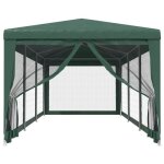 Barnum vert - lemon� tente de f�te avec 8 parois lat�rales en maille vert 3x9 m pehd - j8187586