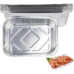 Barquette barbecue - lot de 25 - aluminium jetable - 570ml - r�sistante � la chaleur