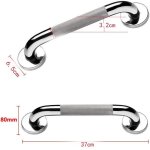 Barre dappui wc barre d?appui en acier inox poignée de baignoires porte serviette mural 370 mm Barre dappui wc barre d?appui en acier inox poignée de baignoires porte serviette mural 370 mm