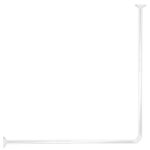 Barre dangle de douche blanche - marque inconnue - modle inconnu - aluminium - installation facile