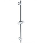 Barre de douche en acier inoxydable - okz - 68x22 cm - chrom� - support r�glable - antirouille - durable ...