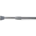 Barre de douche extensible & auto ajustable gris metal - aluminium rsistant  la rouille - 120cm