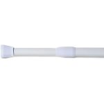 Barre de douche extensible blanc - aluminium rsistant  la rouille - diamtre 20mm - hauteur max. 120cm ...