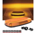 Barre led lumineux base fixation magn�tique orange 12 / 24v 84 led gyrophare