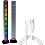 Barre lumineuse led - réactive au son - multicolore - rechargeable usb Barre lumineuse led - réactive au son - multicolore - rechargeable usb