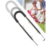 Barre de pouss�e de v�lo pour enfants - balance pushers - noir - m�tal