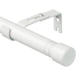 Barre � rideaux extensible - lehring - blanc - extensible 76 - 365 cm - m�tal robuste - diam�tre 25 cm ...