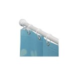 Barre pour rideau extensible en pvc blanc - generique - 75x125cm