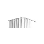 Barre pour rideau - generique - 70x100  175cm - blanc - rectangulaire - uni - passe - tringle