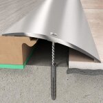 Barre de seuil 70 x 6. 55 mm profil en aluminium argent  visser longueur:930 mm