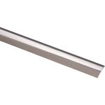 Barre de seuil adhsive - longueur 073 m - inox poli - profilpas