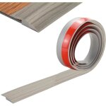 Barre de seuil adh�sive - kal - 4mmultiniveauseuil de porte pvcprofil de transition grain de bois gris ...