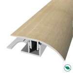 Barre de seuil + base diffrence niveau aluminium coloris (42) chne poli long 90 cm larg 39cm ht 14cm ...