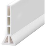 Barre de seuil de douche autocollante - design sur�lev�10cm / 96 cm de hautarr�t de douche pliable protection ...