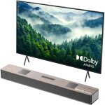 Barre de son - hiwill - a502 - 400w - dolby atmos - bois noyer avec hdmi earc / aux