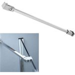Barre de stabilisation pour paroi de douche - pzcc - 500 mm - acier inoxydable - compatible verre 6 - ...