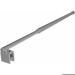 Barre de support douche en acier inoxydable - virex� - 120 cm - chrome poli - installation murale