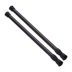 Barres tension extensibles acier lot de 2 largeur 40 - 70 cm.
