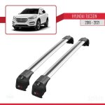 Barres de toit - ace - 2 - hyundai tucson (tl) 2016 - 2021 - aluminium - gris - charge utile < 300 kg ...