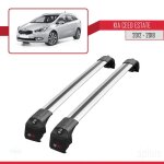 Barres de toit - ace - 2 - kia ceed (jd) sw 2012 - 2018 - aluminium - gris - charge < 300 kg