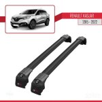 Barres de toit - ace - 2 - renault kadjar 2015 - 2022 - aluminium - noir - charge < 300 kg