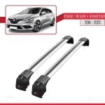 Barres de toit - ace - 2 - renault megane grandtour 2016 - 2023 - aluminium - gris - charge < 300 kg