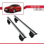 Barres de toit - ace - 4 - kia rio (yb) 2017 - 2023 - aluminium - gris - charge < 300 kg