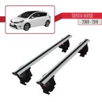 Compatible avec toyota verso 2009 - 2018 barres de toit ace - 4 railing porte - bagages de voiture - ...